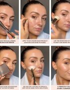 ICONIC London Cheek Glow Duo Brush oboustranný štětec 1 ks
