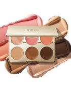 ICONIC London Multi-Use Cream Blush Bronze and Highlight Palette multifunkční paleta na obličej 6x3.2 g