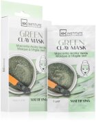 IDC INSTITUTE Green Clay Mask čisticí zmatňující maska s bambuckým máslem 3x8 g