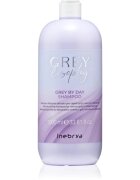 Inebrya Greylosophy Grey By Day Shampoo tónovací šampon pro šedivé vlasy 1000 ml