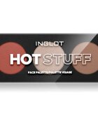 Inglot Face Palette rozjasňovač bronzer a tvářenka odstín HOT STUFF 7.2 g