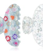 invisibobble Clipstar Cosmic Glow skřipce na vlasy velikost M 2 ks