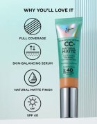 IT Cosmetics Your Skin But Better CC+ Natural Matte CC krém pro matný vzhled SPF 40 Fair Warm 32 ml