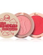 J.Cat Beauty 2 In 1 Piece Of Cake tvářenka s rozjasňovačem odstín 105 One in a Melon! 12.1 g