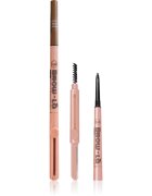J.Cat Beauty Brow-LA tužka na obočí s kartáčkem odstín 102 Warm Caramel 0.08 g
