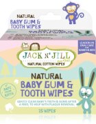 Jack N’ Jill Natural vlhčené ubrousky pro ochranu zubů a dásní 25 ks