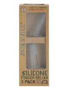 Jack N’ Jill Silicone dětský zubní kartáček na prst soft 6 - 18 měsíců 2 ks