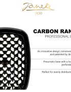 Janeke Carbon Fibre Pneumatic Brush kartáč na vlasy 22 cm 1 ks