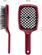 Janeke Curvy "M" Vented Brush plochý kartáč pro tepelnou úpravu vlasů 21 x 85 x 4 cm Green 1 ks