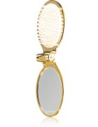 Janeke Gold Line Golden Folding Hair-Brush with Mirror hřeben na vlasy se zrcátkem 95 x 55 x 35 cm 1 ks