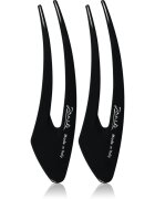 Janeke Hair Clip sponky do vlasů Black 13 cm