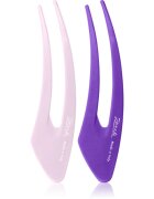 Janeke Hair Clip sponky do vlasů Purple 2x13 cm
