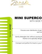 Janeke Mini Supercomb With Wide Teeth hřeben pro všechny typy vlasů 1 ks