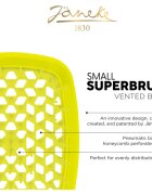 Janeke Superbrush Small malý plochý kartáč 1 ks
