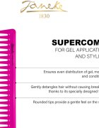 Janeke Supercomb For Gel Application and Styling hřeben k nanášení gelových produktů 1 ks