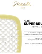 Janeke The Original SuperBrush Small malý plochý kartáč na vlasy Yellow 1 ks