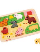 Janod Chunky Farm Puzzle aktivity vkládačka 18m+ 7 ks