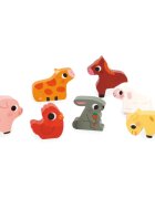 Janod Chunky Farm Puzzle aktivity vkládačka 18m+ 7 ks