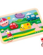 Janod Chunky Puzzle Vehicles aktivity vkládačka 18m+ 7 ks