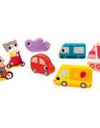 Janod Chunky Puzzle Vehicles aktivity vkládačka 18m+ 7 ks
