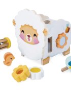 Janod Multi-Activity Sheep aktivity hračka ze dřeva 12m+ 1 ks