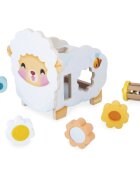 Janod Multi-Activity Sheep aktivity hračka ze dřeva 12m+ 1 ks
