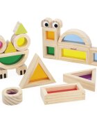 Janod Sensory Game Translucent Blocks aktivity hračka 12m+ 12 ks