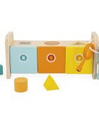 Janod Shape Sorter Box with Keys aktivity vkládačka 18m+ 1 ks