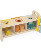 Janod Shape Sorter Box with Keys aktivity vkládačka 18m+ 1 ks