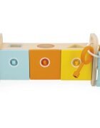 Janod Shape Sorter Box with Keys aktivity vkládačka 18m+ 1 ks