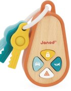 Janod Sounding Keychain aktivity hračka ze dřeva 18m+ 1 ks