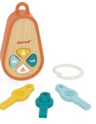 Janod Sounding Keychain aktivity hračka ze dřeva 18m+ 1 ks