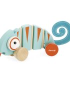 Janod Tropik Pull-Along Chameleon tahací hračka 12m+ 1 ks