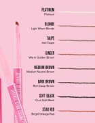 Jeffree Star Cosmetics Brow Designer Pencil precizní tužka na obočí odstín Soft Black 0.15 g
