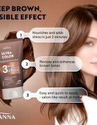 Joanna Ultra Color Brown Shades 3 Minutes maska na vlasy pro hnědé odstíny vlasů 100 g