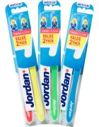 Jordan Total Clean Medium 2 pack zubní kartáček 2 ks
