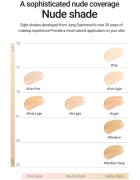 JUNG SAEM MOOL Essential Skin Nuder Cushion rozjasňující make-up – náhradní náplň odstín Medium Deep 14 g