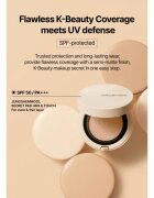 JUNG SAEM MOOL Skin Nuder Cover Layer Cushion hydratační make-up v houbičce + náhradní náplň odstín Medium Deep 2x14 g