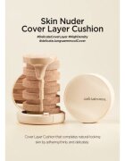 JUNG SAEM MOOL Skin Nuder Cover Layer Cushion hydratační make-up v houbičce + náhradní náplň odstín Medium Deep 2x14 g