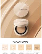 JUNG SAEM MOOL Skin Nuder Cover Layer Cushion hydratační make-up v houbičce + náhradní náplň odstín Medium Deep 2x14 g