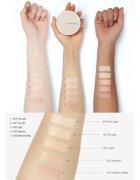 JUNG SAEM MOOL Skin Nuder Cover Layer Cushion hydratační make-up v houbičce + náhradní náplň odstín Medium Deep 2x14 g