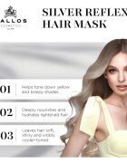 Kallos Coloring Hair Mask Silver Reflex maska na vlasy neutralizující žluté tóny 1000 ml