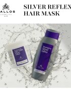 Kallos Coloring Hair Mask Silver Reflex maska na vlasy neutralizující žluté tóny 1000 ml