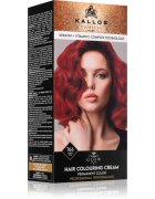 Kallos Glow Lasting Cream Colour permanentní barva na vlasy odstín Rubin Red 60 ml