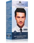Kallos Glow Lasting Cream Colour permanentní barva na vlasy pro muže odstín Black 60 ml