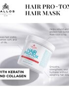 Kallos Hair Pro-Tox maska pro slabé a poškozené vlasy s kokosovým olejem kyselinou hyaluronovou a kolagenem 275 ml