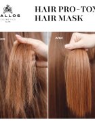Kallos Hair Pro-Tox maska pro slabé a poškozené vlasy s kokosovým olejem kyselinou hyaluronovou a kolagenem 275 ml