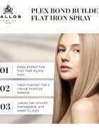 Kallos Plex Flat Iron Spray termoochranný sprej pro úpravu žehličkou a kulmou pro poškozené chemicky ošetřené vlasy 200 ml