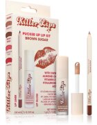 Killer Lips Pucker Up Lip Kit set na rty pro ženy Brown Sugar
