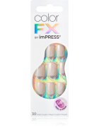 KISS Color FX im Press umělé nehty samolepicí Rebel 30 ks
